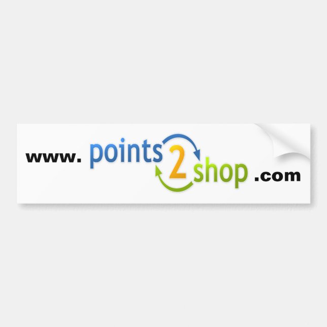 Autocollant De Voiture adhésif pour pare-chocs de points2shop (Devant)