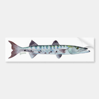 Autocollant De Voiture Adhésif pour pare-chocs de poissons de barracuda