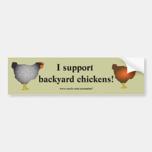 Autocollant De Voiture Adhésif pour pare-chocs de poulets de jardin