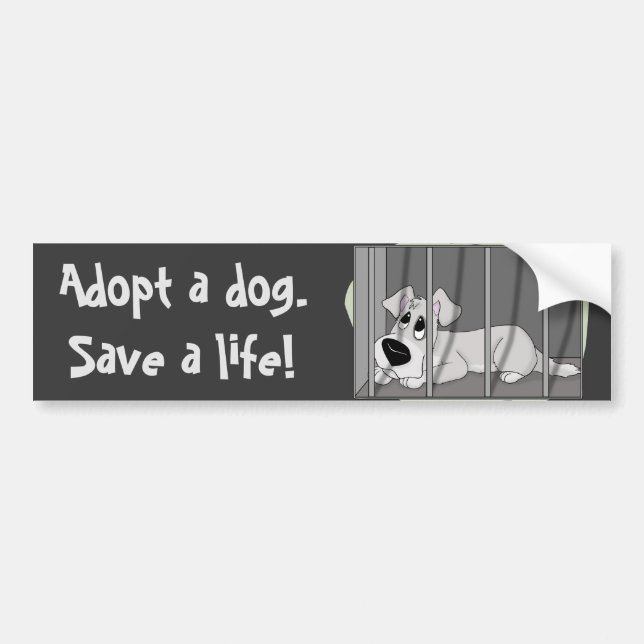 Autocollant De Voiture Adhésif pour pare-chocs de prison de chienchien (Devant)