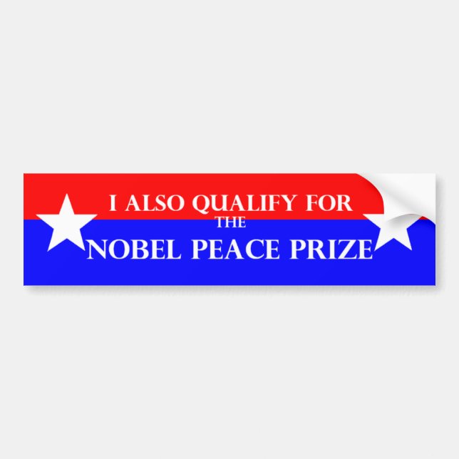 Autocollant De Voiture Adhésif pour pare-chocs de prix Nobel (Devant)