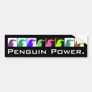 Autocollant De Voiture Adhésif pour pare-chocs de puissance de pingouin