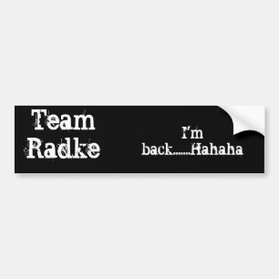Autocollant De Voiture Adhésif pour pare-chocs de Radke d'équipe