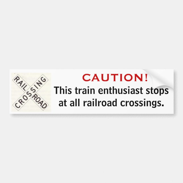 Autocollant De Voiture Adhésif pour pare-chocs de Railfan (Devant)