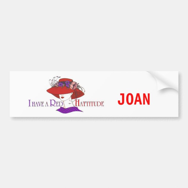 Autocollant De Voiture ADHÉSIF POUR PARE-CHOCS de RED HAT - customisé (Devant)