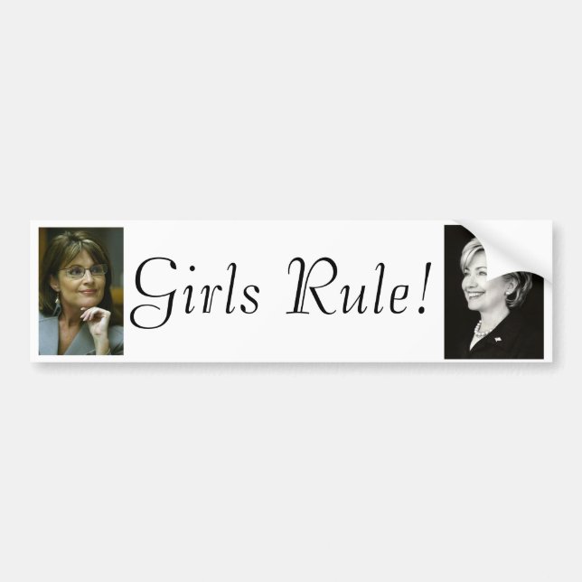 Autocollant De Voiture Adhésif pour pare-chocs de règle de filles (Devant)
