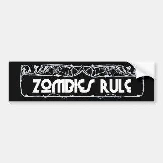 Autocollant De Voiture Adhésif pour pare-chocs "de règle de zombis"