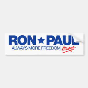 Autocollant De Voiture Adhésif pour pare-chocs de Ron Paul