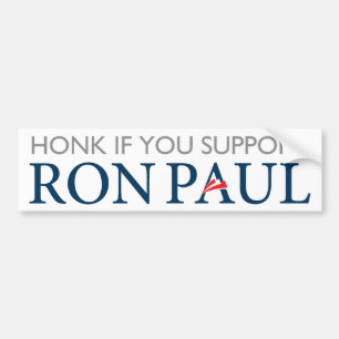 Autocollant De Voiture Adhésif pour pare-chocs de Ron Paul