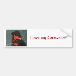 Autocollant De Voiture Adhésif pour pare-chocs de rottweiler