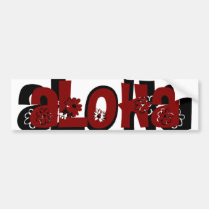 Autocollant De Voiture adhésif pour pare-chocs de rouge aloha