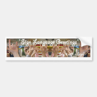 Autocollant De Voiture Adhésif pour pare-chocs de salutations de SL