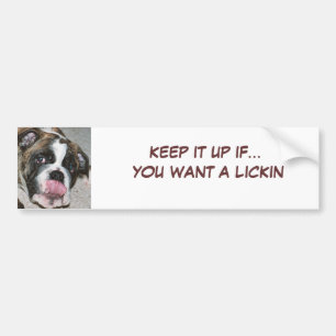 Autocollant De Voiture Adhésif pour pare-chocs de Sassydog Lickin