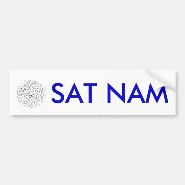 Autocollant De Voiture Adhésif pour pare-chocs de SAT NAM (Devant)
