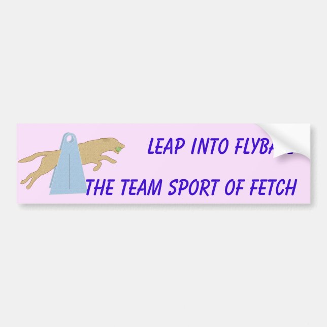 Autocollant De Voiture Adhésif pour pare-chocs de saut de Flyball (Devant)