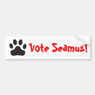 Autocollant De Voiture adhésif pour pare-chocs "de Seamus de vote"