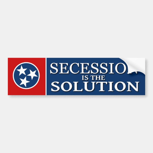 Autocollant De Voiture Adhésif pour pare-chocs de secession du Tennessee (Devant)