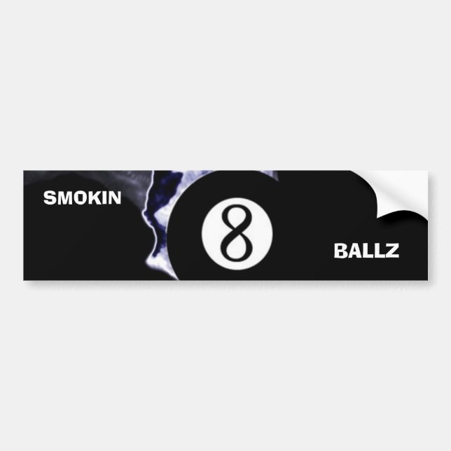 Autocollant De Voiture Adhésif pour pare-chocs de Smokin 8 Ballz (Devant)