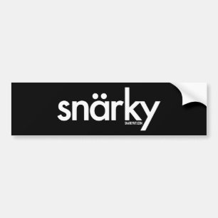 Autocollant De Voiture Adhésif pour pare-chocs de Snarky