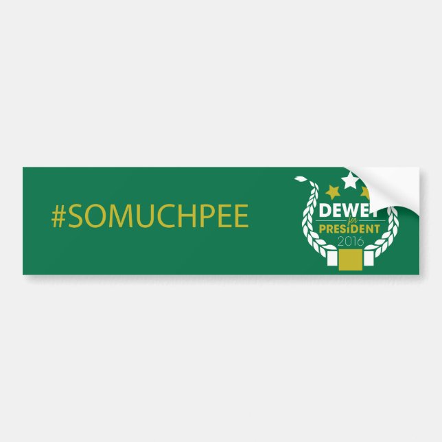 Autocollant De Voiture adhésif pour pare-chocs de #somuchpee (Devant)