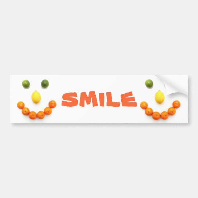 Autocollant De Voiture Adhésif pour pare-chocs de sourire (Devant)
