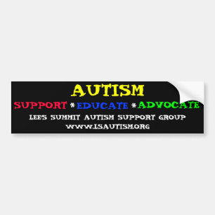 Autocollant De Voiture Adhésif pour pare-chocs de soutien d'autisme
