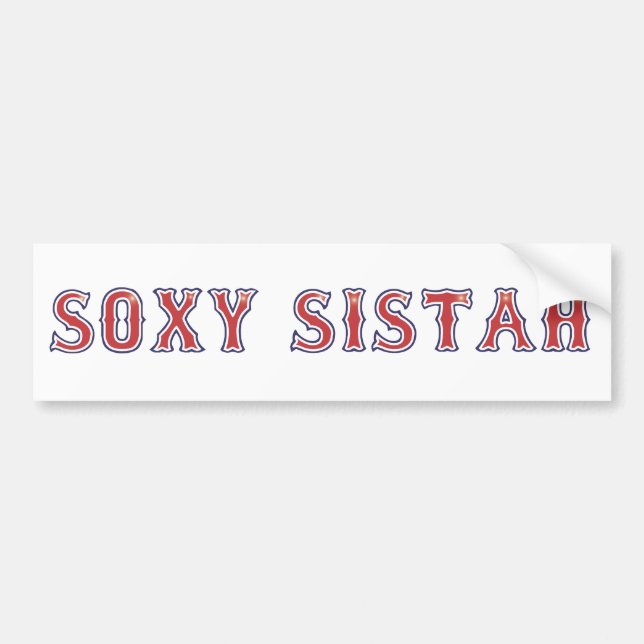 Autocollant De Voiture Adhésif pour pare-chocs de Soxy Sistah (Devant)