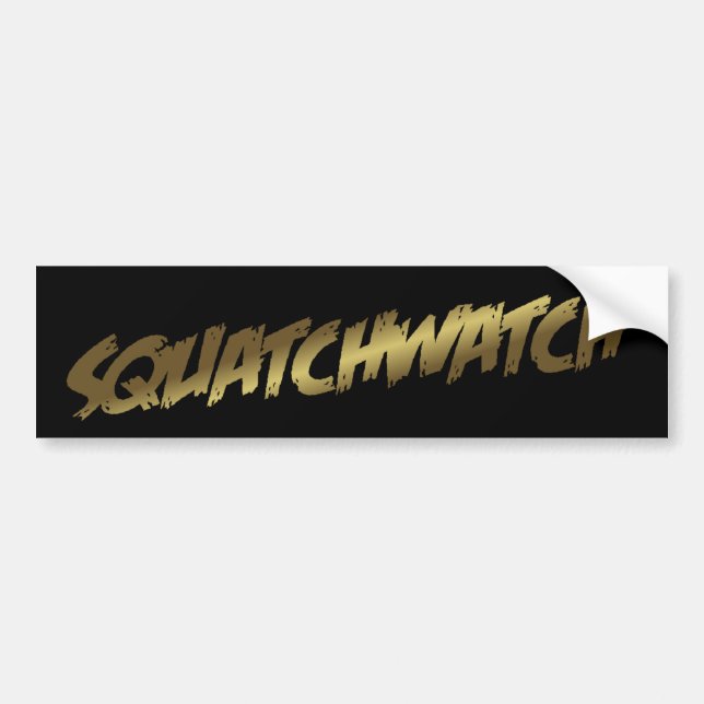 Autocollant De Voiture Adhésif pour pare-chocs de SQUATCHWATCH Sasquatch (Devant)