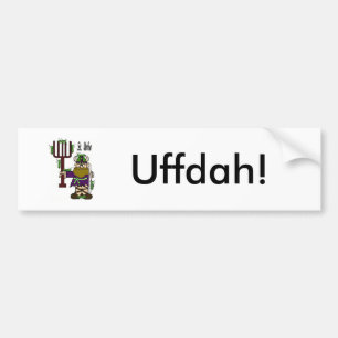 Autocollant De Voiture Adhésif pour pare-chocs de St Urho "Uffdah"