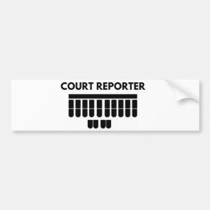 Autocollant De Voiture Adhésif pour pare-chocs de sténographe judiciaire