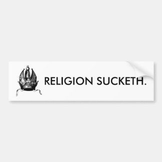 Autocollant De Voiture Adhésif pour pare-chocs de Sucketh de religion