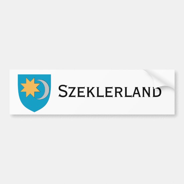 Autocollant De Voiture Adhésif pour pare-chocs de Szeklerland/Székelyföld (Devant)