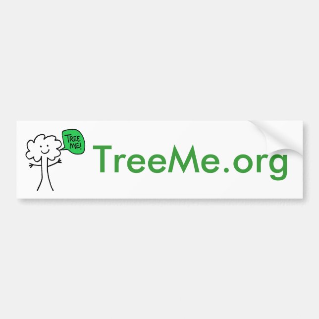 Autocollant De Voiture Adhésif pour pare-chocs de TreeMe (Devant)
