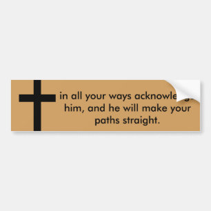 Autocollant De Voiture Adhésif pour pare-chocs de vers de bible de 3:6 d