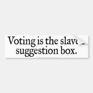 Autocollant De Voiture Adhésif pour pare-chocs de vote