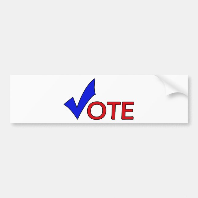 Autocollant De Voiture Adhésif pour pare-chocs de vote (Devant)
