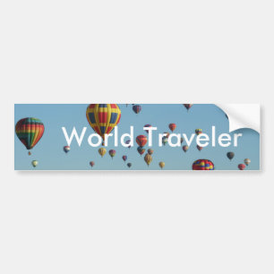 Autocollant De Voiture Adhésif pour pare-chocs de voyageur du monde