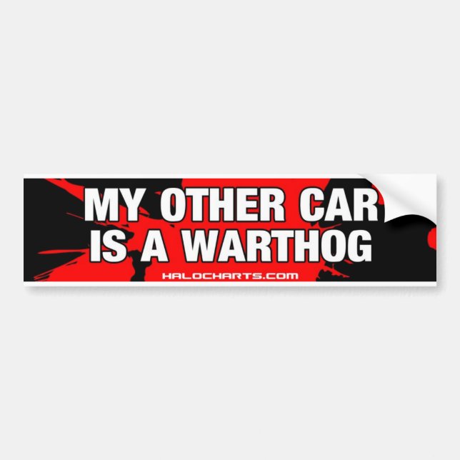 Autocollant De Voiture Adhésif pour pare-chocs de Warthog (Devant)