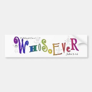 Autocollant De Voiture Adhésif pour pare-chocs de WhoSoEver