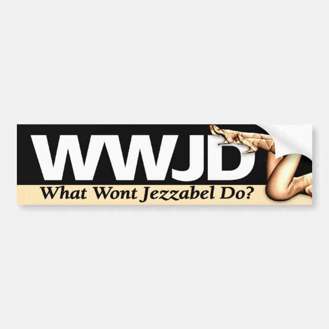 Autocollant De Voiture Adhésif pour pare-chocs de WWJD (Devant)