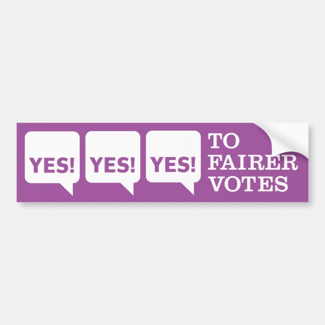 Autocollant De Voiture Adhésif pour pare-chocs de Yes2AV (Devant)