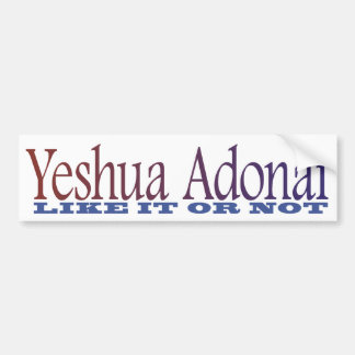 Autocollant De Voiture Adhésif pour pare-chocs de Yeshua Adonai