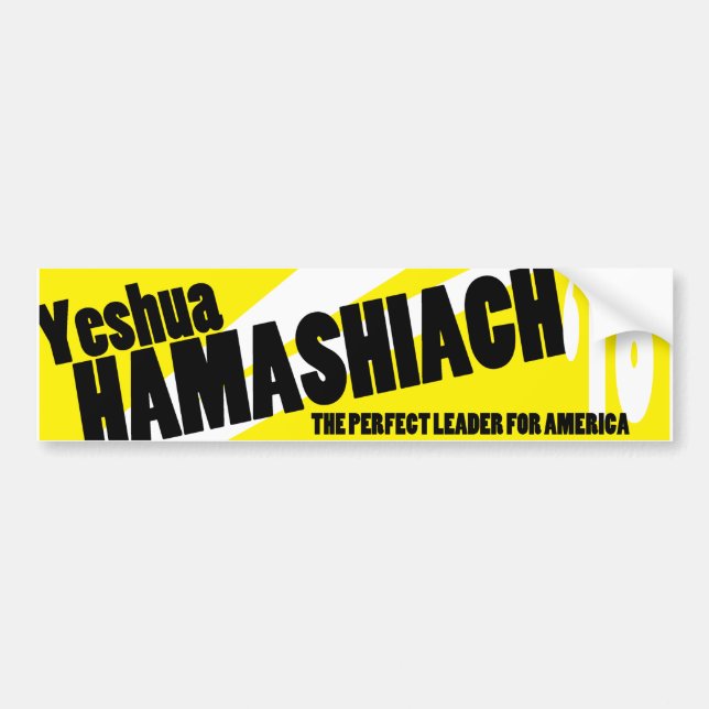 Autocollant De Voiture Adhésif pour pare-chocs de Yeshua Hamashiach (Devant)