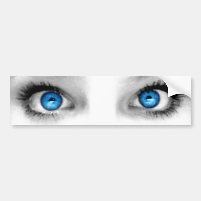 Autocollant De Voiture Adhésif pour pare-chocs de yeux regardants (Devant)