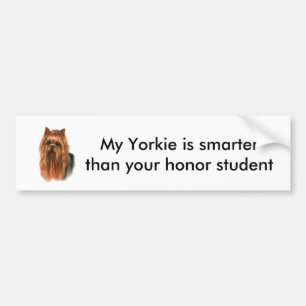 Autocollant De Voiture Adhésif pour pare-chocs de Yorkie