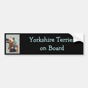 Autocollant De Voiture Adhésif pour pare-chocs de Yorkshire Terrier