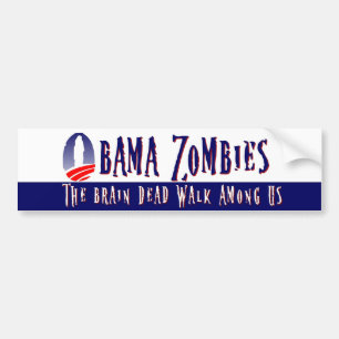 Autocollant De Voiture Adhésif pour pare-chocs de zombis d'Obama