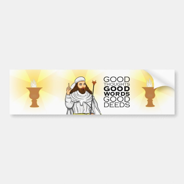 Autocollant De Voiture Adhésif pour pare-chocs de Zoroastrian (Devant)