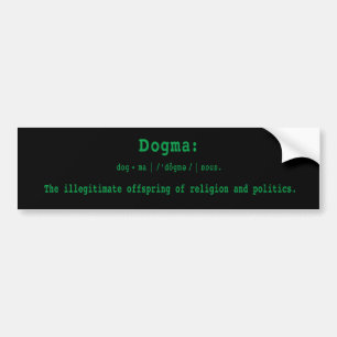 Autocollant De Voiture Adhésif pour pare-chocs : Définition du dogme
