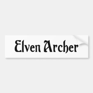 Autocollant De Voiture Adhésif pour pare-chocs d'Elven Archer
